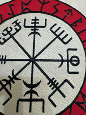 Vikings Embroidered Large Back Compass for Jacket/Vest Iron on picture