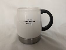 2007 Starbucks Travel Coffee Mug Cup 14 oz - Sturdy Stainless Steel White picture