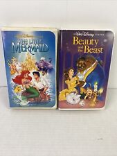 The Little Mermaid/Beauty & The Beast VHS Black Diamond 1st edition picture