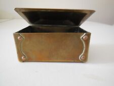 Antique Art Noveau Brass & Copper Trinket Box picture