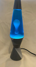 Lava the Original 14.5-Inch Silver Base Lamp with Blue Liquid picture