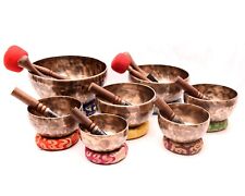 4 inches to 8 inches Professional Sound healing full moon singing bowl set of 7 picture