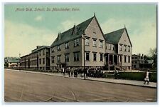 c1910's Ninth District School Exterior South Manchester Connecticut CT Postcard picture