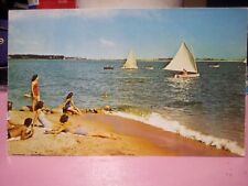 Swampscott Massachusetts greetings from beach sailing  picture