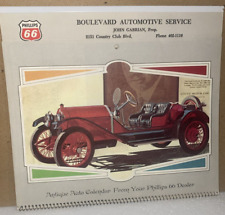 Vtg Phillips 66 1974 Calendar Blvd Automotive Service John Gabrian Stockton, Cal picture