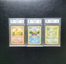 Shadowless Base Set Trio MGC8 Bulbasaur 44/102 Charmander 46/102 Squirtle 63/102 picture