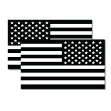 Black and White AM Flag and Reversed Black and White AM  Magnet 7x12