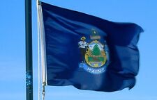 NEW 3x5 ft MAINE STATE OF better quality usa seller FLAG  picture