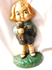 Vintage Campbell's Soup Kids CN Charles Noble Cast Iron Door Stop picture