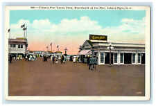 c1920 Couse's Pier Candy Shop, Asbury New Jersey NJ Advertising Postcard picture