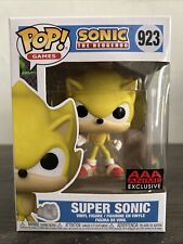 Funko Pop Games Sonic the Hedgehog Super Sonic  AAA Anime Exclusive #923 picture