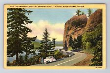 Columbia River OR-Oregon Incomparable Gorge at Shepperd's Dell Vintage Postcard picture