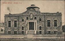 1909 Mitchell,SD Carnegie Library Davison County South Dakota Postcard 1c stamp picture