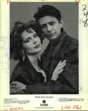 1989 Press Photo Jeff Goldblum and Geena Davis star in 