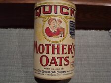 Vtg 1lb 4 oz Quick Mothers Oats Old store cardboard container Quaker Oat Co, picture