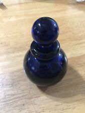 Archimede Seguso Murano Colbalt Blue Perfume Bottle Signed For Tiffany & Co picture