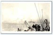 c1923 View From USS Colorado Turning Off From Division Navy RPPC Photo Postcard picture