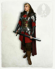 LARP 18GA Steel Medieval Knight Queen Lady Woman Lena Full Suit Of Armor picture