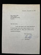 1964 Typed Letter Signed by David Ben-Gurion's Secretary - Malka Liff picture