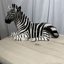 Tilso Japan Large Lying Zebra Ceramic 19x11”T picture