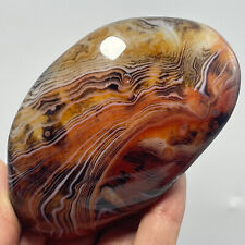 TOP199G Natural Polished Silk Banded Lace Agate Crystal Madagascar A3345 picture