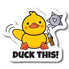 Magnet Me Up Duck This Crazy Cute Duck Magnet Decal, 6x4 Inches, Magnet for Car picture