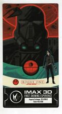 2016 Imax Star Wars Rogue One Commemorative Ticket Death Trooper picture