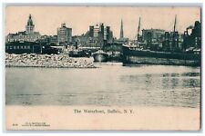 c1905 Waterfront Steamer Ship Shipyard Cruise Buffalo New York Vintage Postcard picture