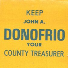 1970s John A Donofrio Summit County Treasurer Akron Ohio Democratic Party Vote picture