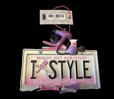 World’s Best Hair Stylist I Style Ornament 4” Wide picture