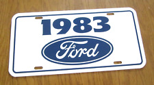 1983 Ford license plate tag 83 Escort  Fairmont Futura Granada  LTD Thunderbird picture