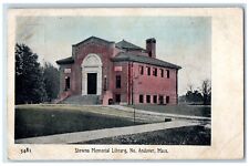 c1910 Stevens Memorial Library No Andover Massachusetts Vintage Antique Postcard picture