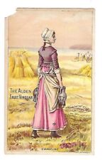 c1890's Victorian Trade Card N.H. Greene, Jr. The Alden Fruit Vinegar picture