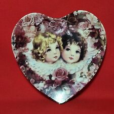 Crestley Collection Liberty & Peace Heavenly Hearts Valentine Heart Shaped Plate picture