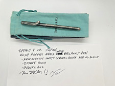 Tiffany & Co Elsa Peretti Brass Pen Tiffany Pouch Box Refill Writes Japan picture