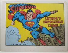 💥 SUPERMAN LUTHOR'S IMPOSSIBLE CRIME DC POST CEREAL MINI COMIC PROMO 1979 lex 1 picture