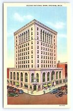 Postcard Second National Bank Saginaw Michigan MI picture