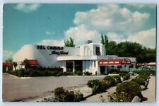 El Paso Texas Postcard Del Camino Coffee Shop Exterior View 1952 Vintage Antique picture