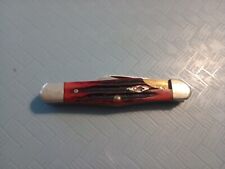 CASE XX USA 6208 POCKET KNIFE 2 BLADE REDDISH BROWN BONE HANDLE Needs Repairs  picture