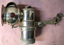 EXCEPTIONAL EARLY OLD SOL BICYCLE CARBIDE HEADLIGHT LIGHT LAMP COMPLETE picture