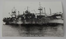 Steamship Steamer USS BOLLINGER real photo postcard RPPC picture