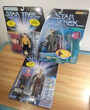 Lot Of 3 Star Trek Figures Playmates Borg, Christopher Pike, Benjamin Sisko NEW picture