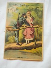 Victorian Trade Advertising Card,REYNOLDS BROTHERS FINE SHOES ILL