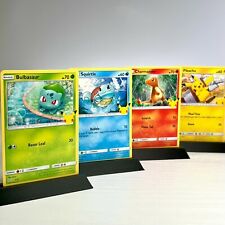 Pokemon TCG Starters 4 Card Set Pikachu, Charmander, Bulbasaur, Squirtle picture