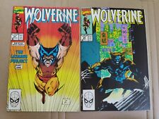 Wolverine 24 Sharp NM 27 VF+ Direct Marvel Lot Of 2 Iconic Jim Lee Covers 1990 picture