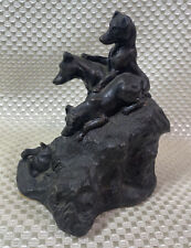 JL Spouse Heredities Cold Cast Bronze Sculpture Jack Russells Takes Base B JS141 picture