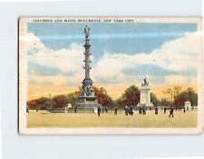 Postcard Columbus & Maine Monuments New York City New York USA picture