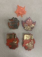 Lot Of 5 New Albany Indiana Harvest Homecoming Lapel Pins picture