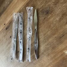 3 Hanford Forge Stainless AVONROSE Pattern Dinner Knives Flatware 1903 NEW picture