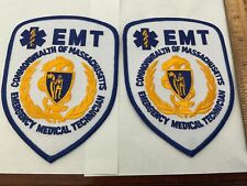EMT Commonwealth Of Massachusetts collectors patch full-size new 2 patches picture